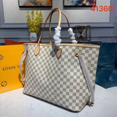 Replica Louis Vuitton Damier Azur Canvas Neverfull Gm N41360